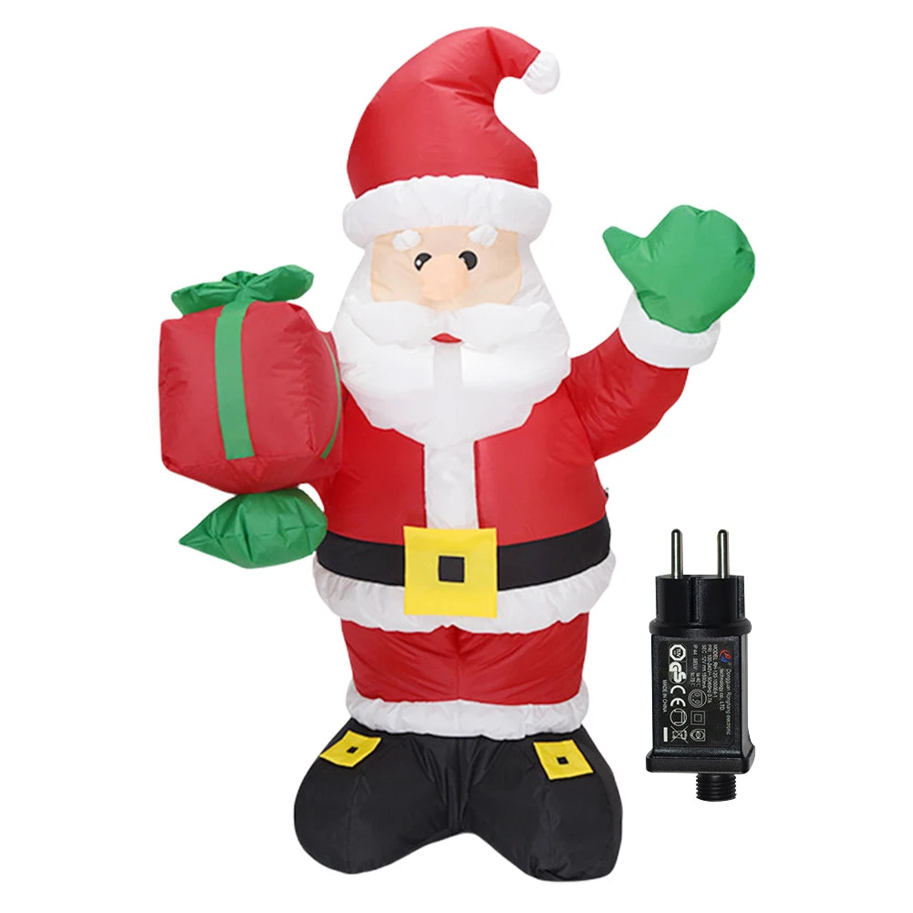 LED Inflatable Cute Air Blown Up  Festival Theme Christmas Dolls Decor Decorative Cartoon  for Xmas Garden Party Decor