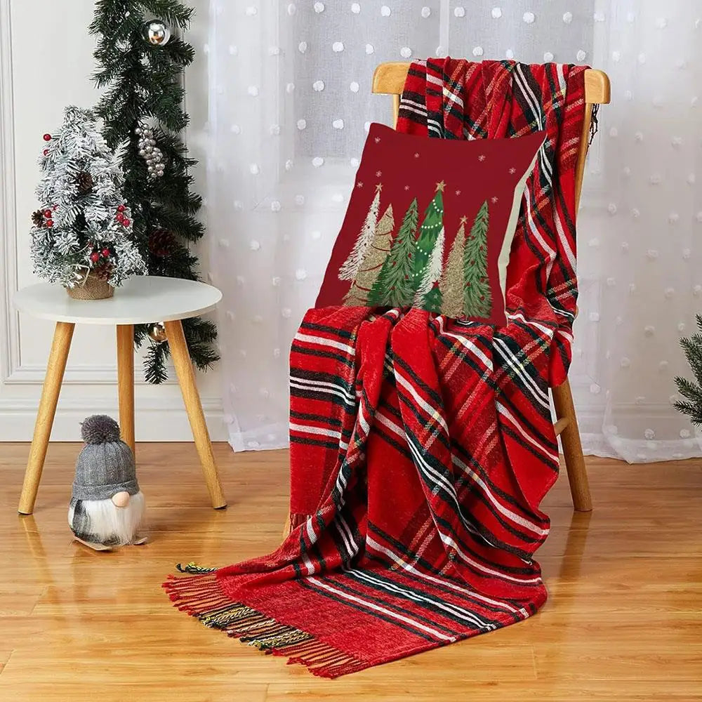 30*50/45x45cm Xmas Pillow Cases Throw Pillow Cover Home Decor Christmas Pillowcase Decorative Red Home Textile Pillowslip