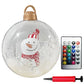 60cm Christmas Ball Ornament PVC Giant Inflatable Decorative Balls Xmas LED Light Decoration Balloon With Remote Control & Pump